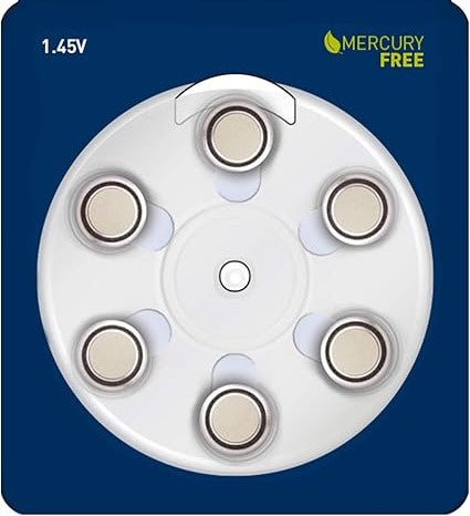 Hearing Aid Battery Card (6 Pack)